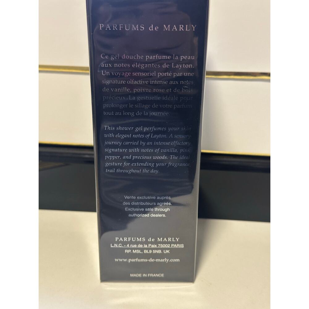 Parfums de Marly Paris LAYTON Shower Gel 200 mL - NEW in BOX SEALED - Picture 3 of 5